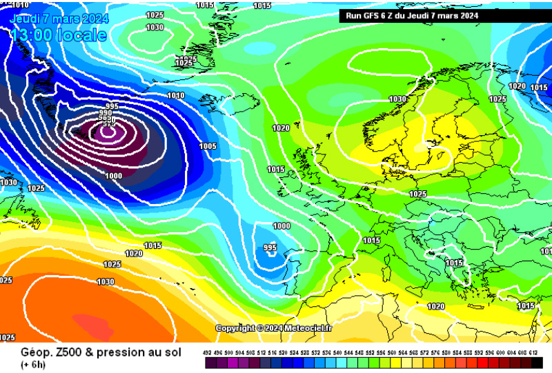 Tercer descuelgue polar entre el  7 y el 12 de marzo. Vientos del SW a todos los niveles. 80-100 cm de nieve nueva, que no se registran en la estación de La Raca debido a que se queda en zona de deflación. Tope nivoso en la estación el 12 de marzo con 192 cm de nieve acumulada.